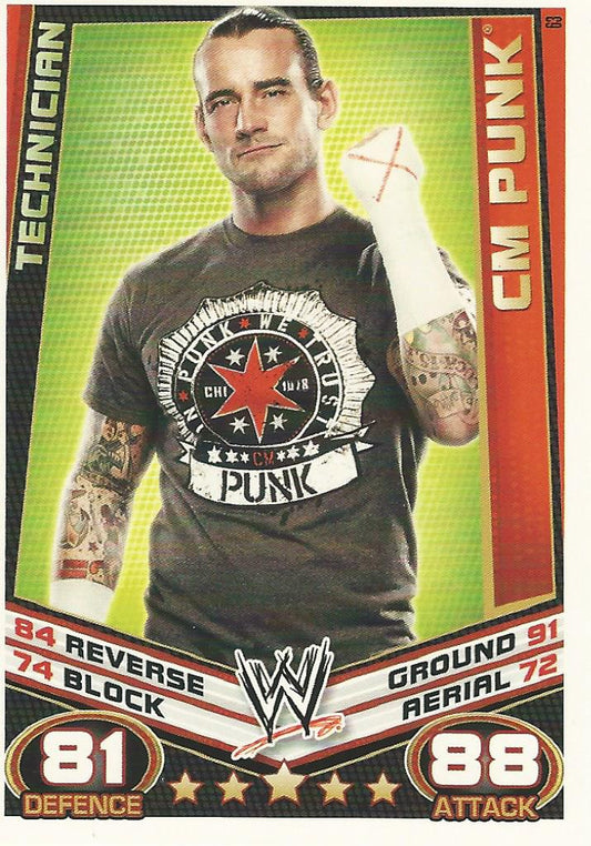 WWE Topps Slam Attax Rebellion 2012 CM Punk #63
