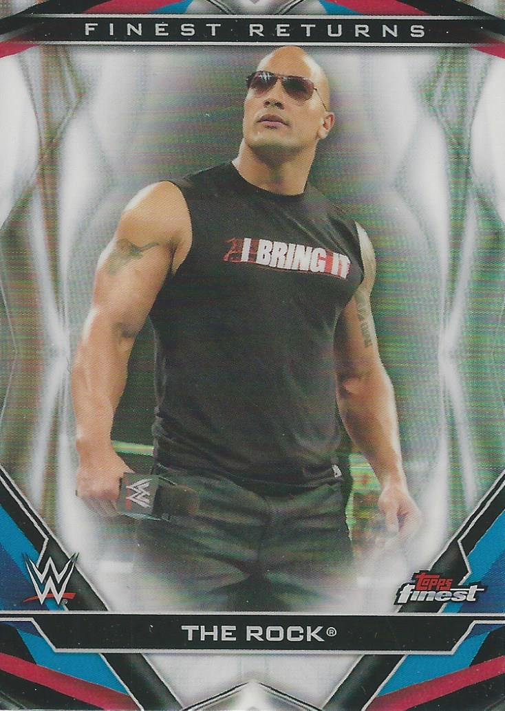 WWE Topps Finest 2020 The Rock R-4 trading card PW Catalog