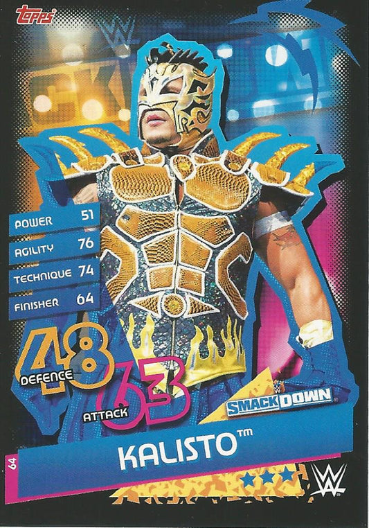 WWE Topps Slam Attax Reloaded 2020 Kalisto #64