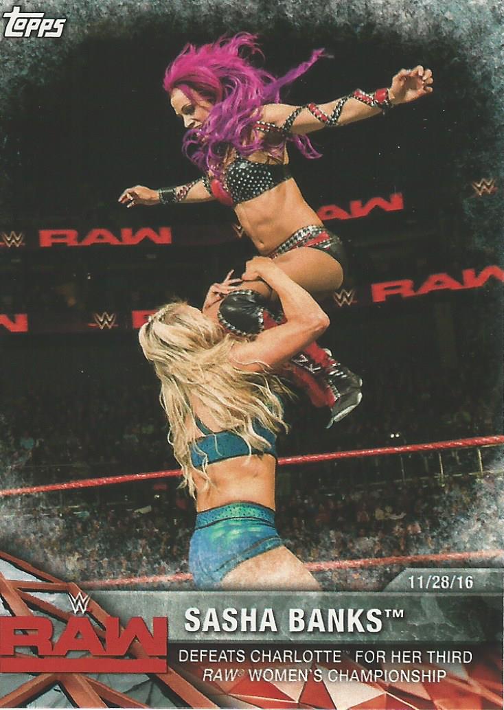 WWE Topps Women Division 2017 Sasha Banks WWE-14