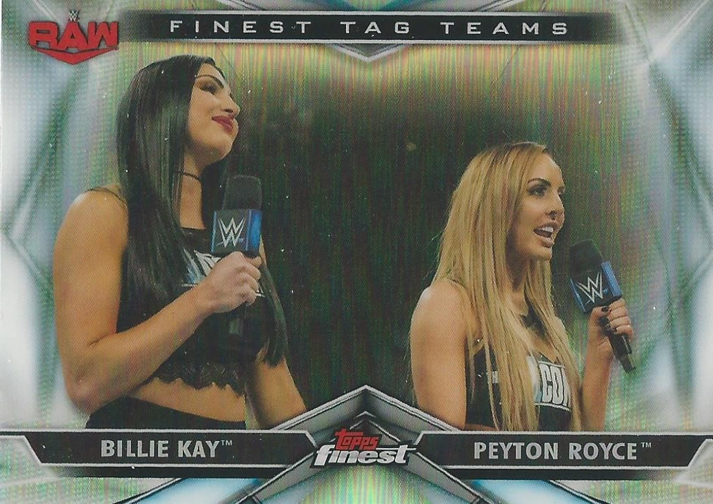 WWE Topps Finest 2020 Peyton Royce and Billie Kay TT-4