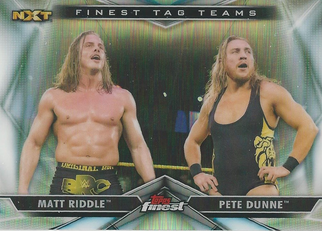 WWE Topps Finest 2020 Matt Riddle and Pete Dunne TT-13