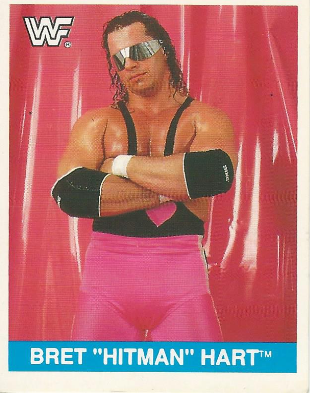 WWF Merlin Sticker Collection 1990 Bret Hart #65