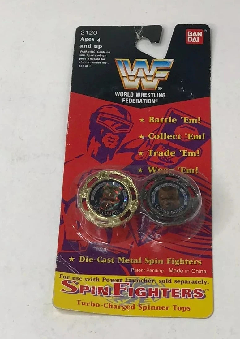 WWF Spin Fighters Lex Luger & Ludvig Borga 1994 by Bandai PWcatalog