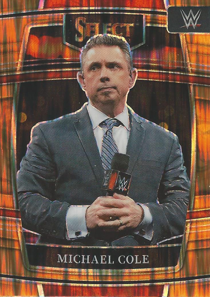 WWE Panini Select 2022 Michael Cole #100 Orange Flash