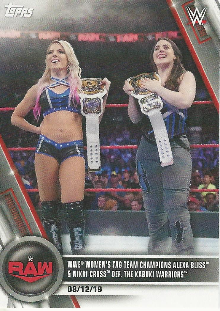 WWE Topps Women Division 2020 Alexa Bliss and Nikki Cross #66