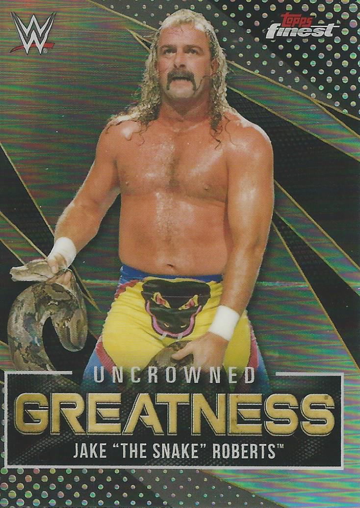 WWE Topps Finest 2021 Jake the Snake Roberts UG-6 trading card PW Catalog