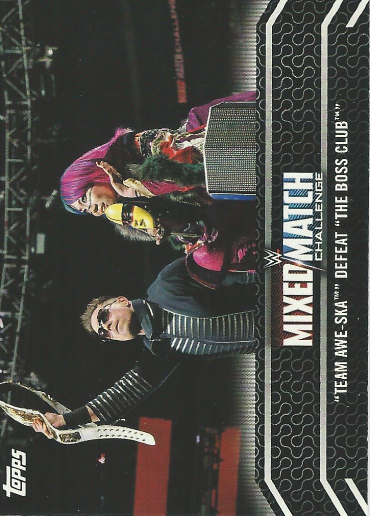 WWE Topps Women Division 2018 Asuka and The Miz MM-19 trading card PW Catalog