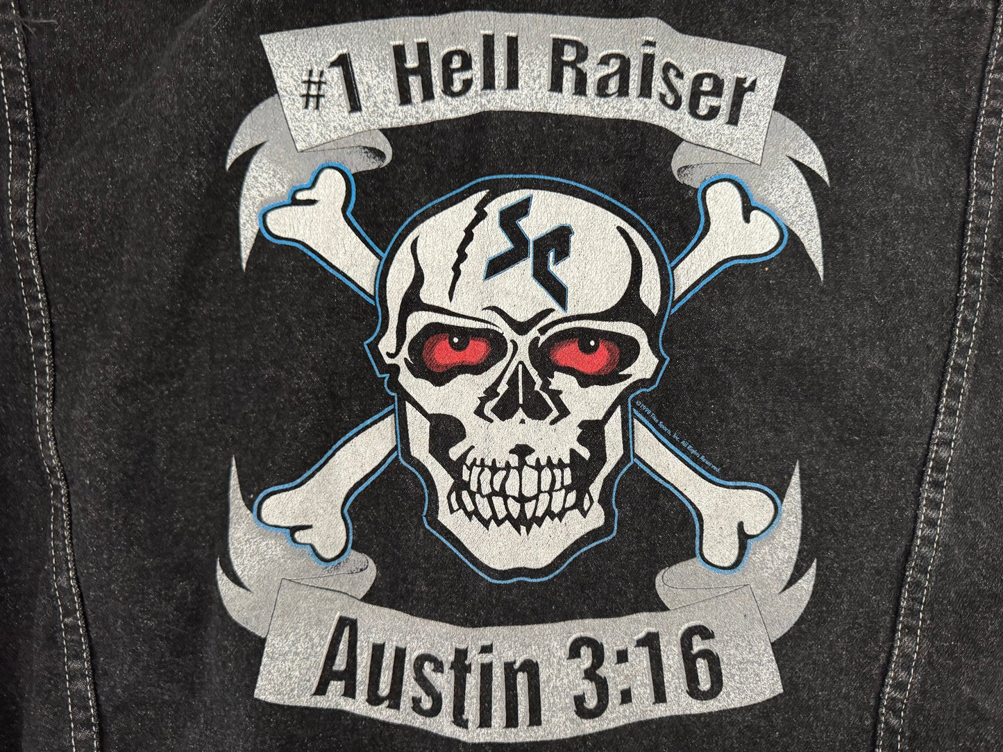 1999 WWF Stone Cold Steve Austin denim vest Pwcatalog