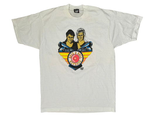 1990 WCW Rock N Roll Express Catalog Ricky Morton and Robert Gibson T-Shirt