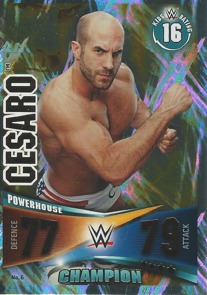 WWE Topps Slam Attax Rivals 2014 Cesaro Champion #6