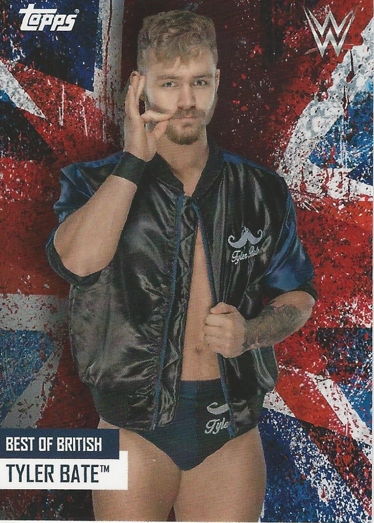 WWE Topps Best of British 2021 Tyler Bate trading card PW Catalog
