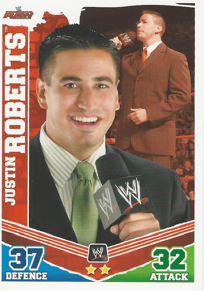 WWE Topps Slam Attax Mayhem 2010 Justin Roberts #71
