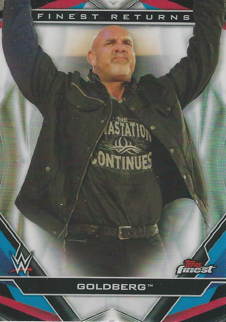 WWE Topps Finest 2020 Goldberg R-11 trading card PW Catalog