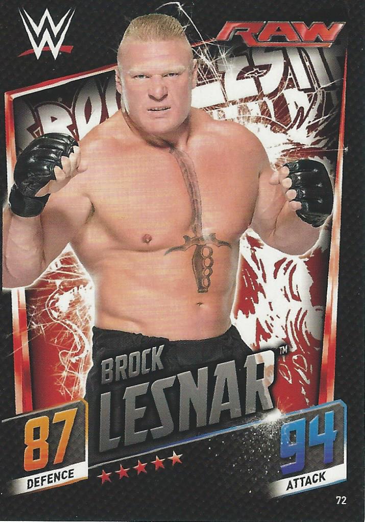 WWE Topps Slam Attax 2015 Then Now Forever Brock Lesnar #72