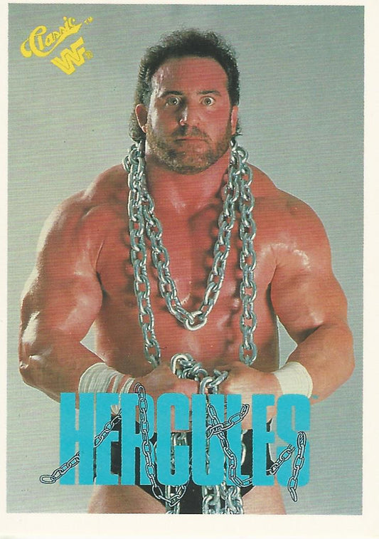 WWF Classic Trading Cards 1990 Hercules No.72 trading card PW Catalog