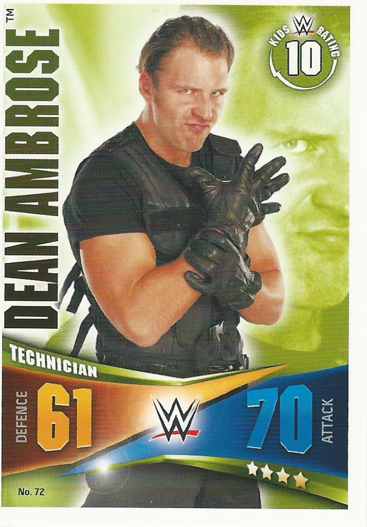 WWE Topps Slam Attax Rivals 2014 Dean Ambrose #72