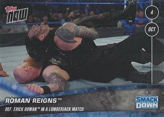 Roman Reigns DEF. Erick Rowan in a Lumberjack Match