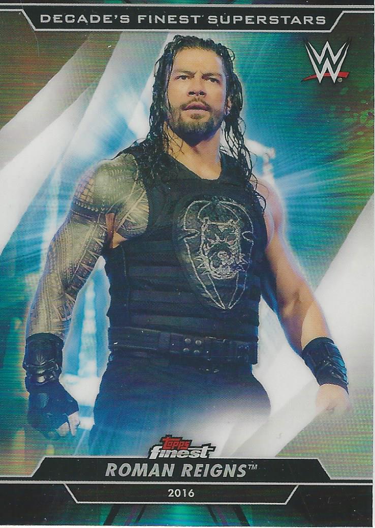 WWE Topps Finest 2020 Roman Reigns S-7 trading card PW Catalog