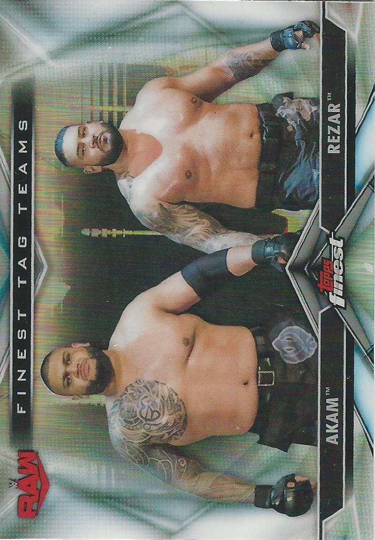 WWE Topps Finest 2020 Akam and Rezar TT-1 trading card PW Catalog