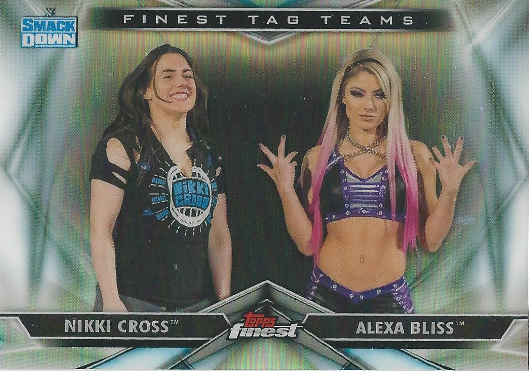 WWE Topps Finest 2020 Alexa Bliss and Nikki Cross TT-6