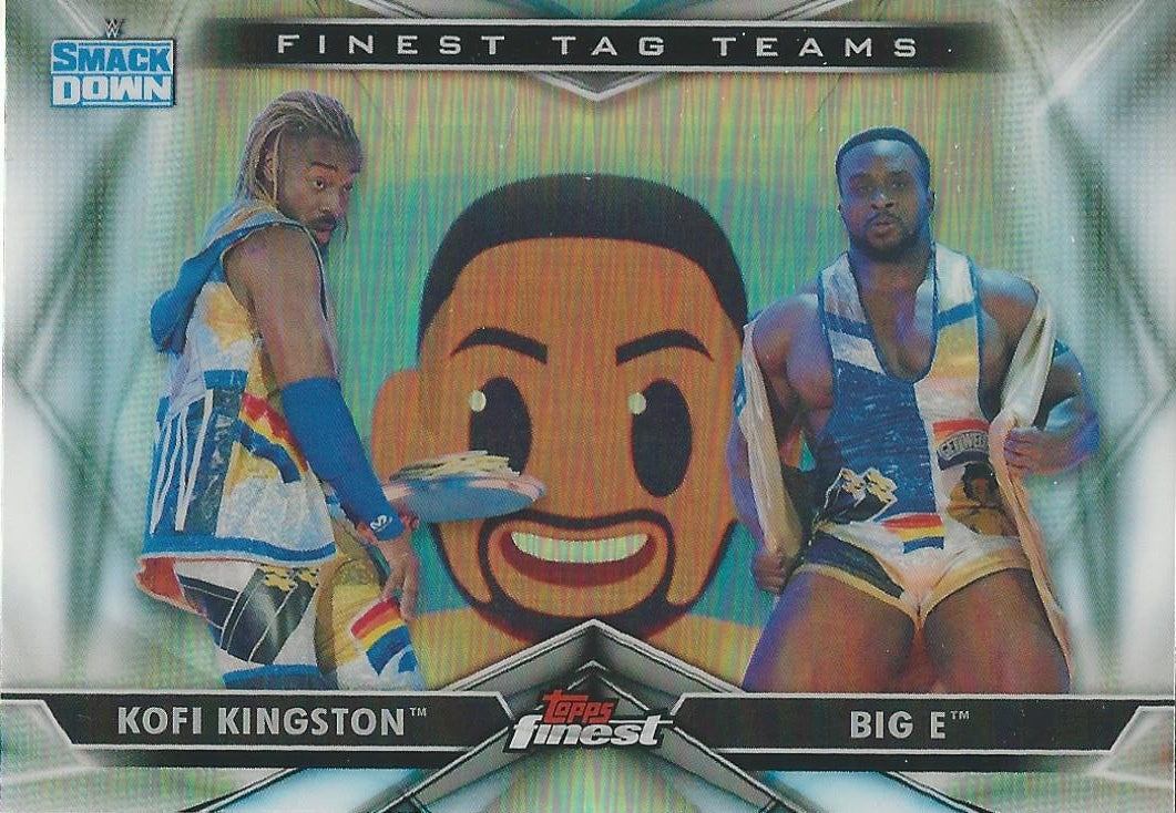 WWE Topps Finest 2020 Kofi Kingston and Big E TT-8
