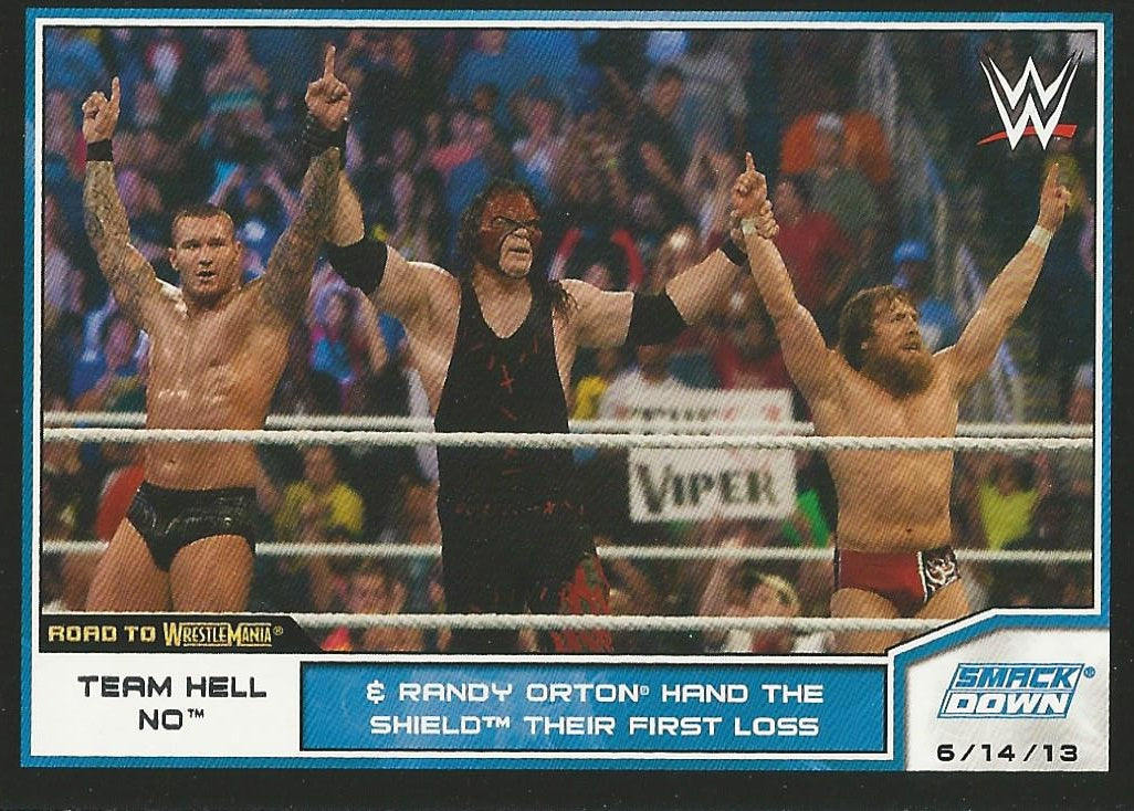 WWE Topps Road to WrestleMania 2014 Daniel Bryan Randy Orton and Kane #13