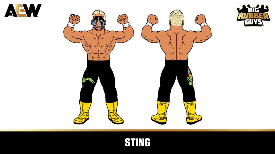 AEW Major Big Rubber Guys Sting Icons 1 of 1000