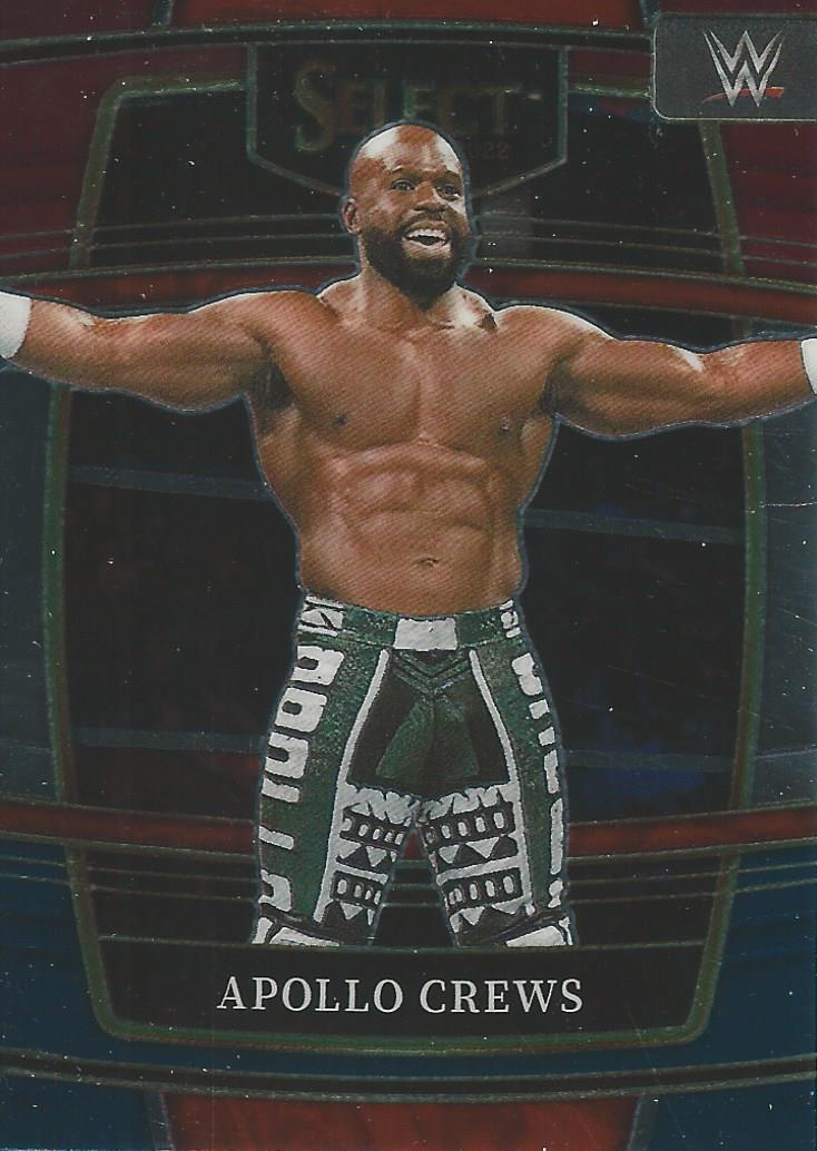 WWE Panini Select 2022 Red/Silver/Blue Apollo Crews #43