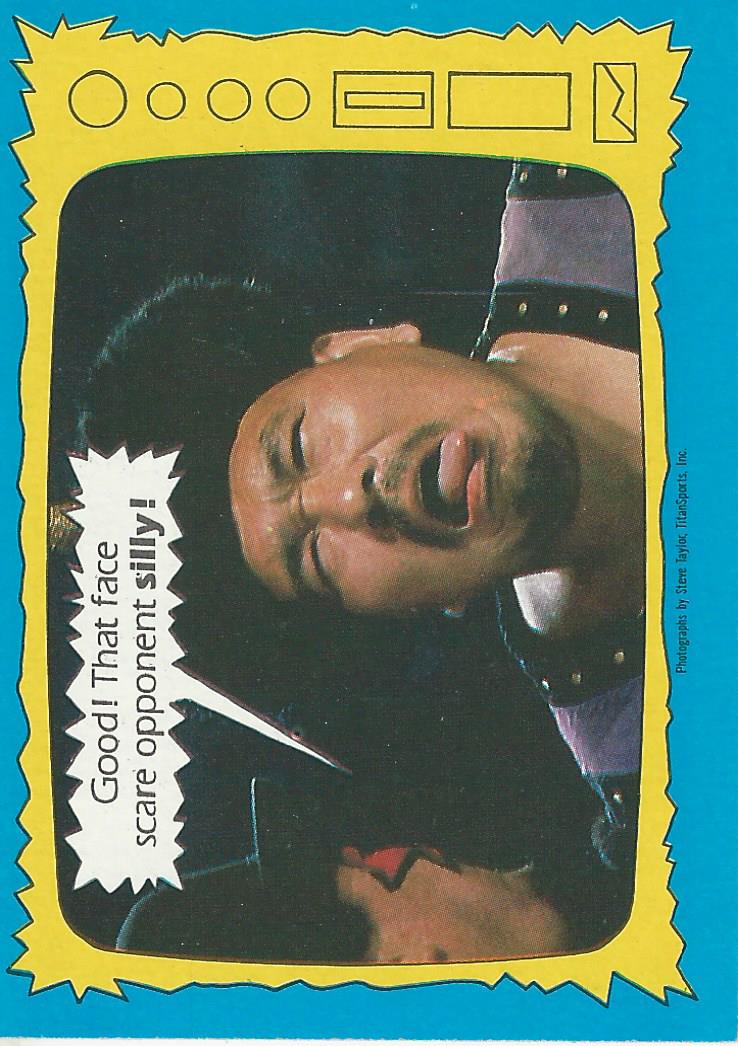 Topps WWF Wrestling Cards 1987 Killer Khan #75