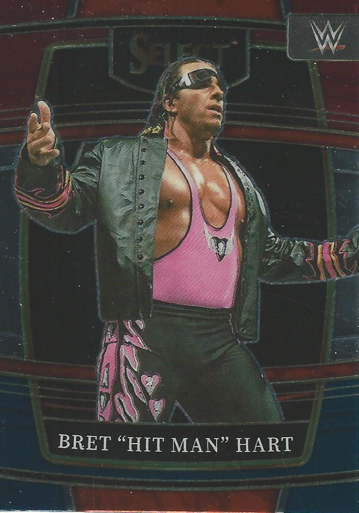 WWE Panini Select 2022 Red/Silver/Blue Bret Hart #85