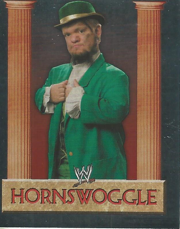 WWE Merlin Heros 2008 Stickers Hornswoggle Foil #76