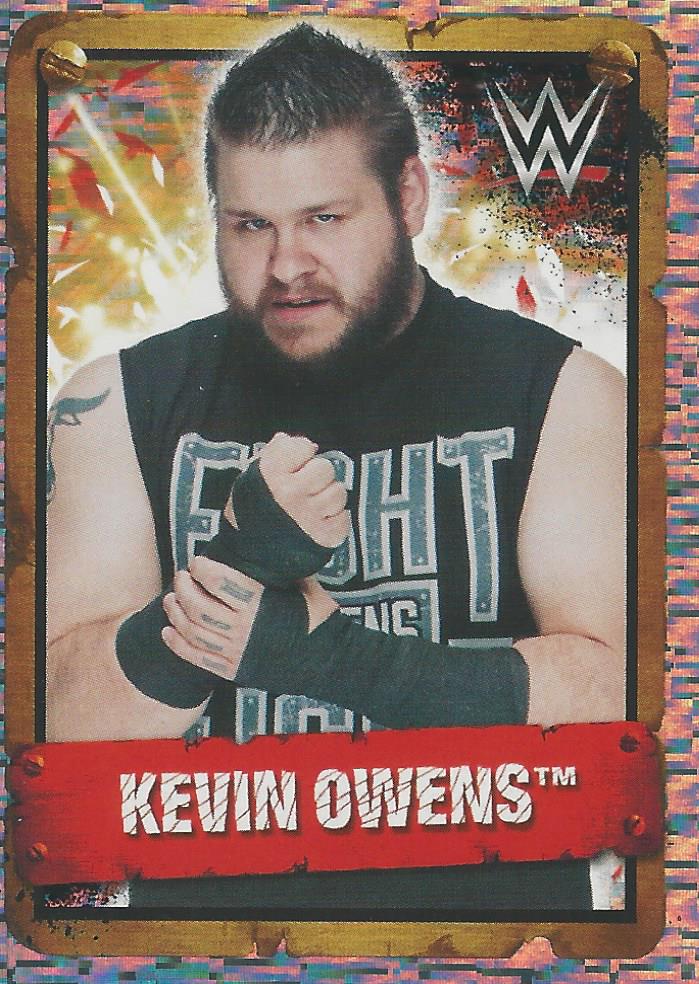 WWE Topps Stickers 2017 Kevin Owens Foil #76