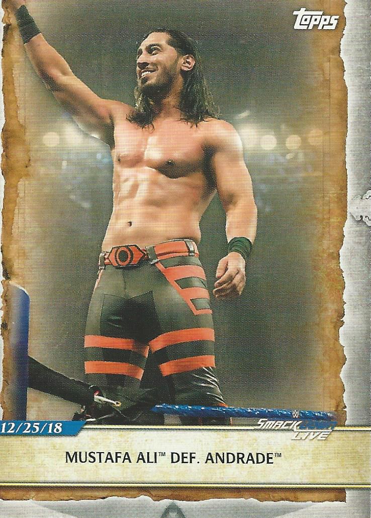 WWE Topps Road to Wrestlemania 2020 Mustafa Ali #76