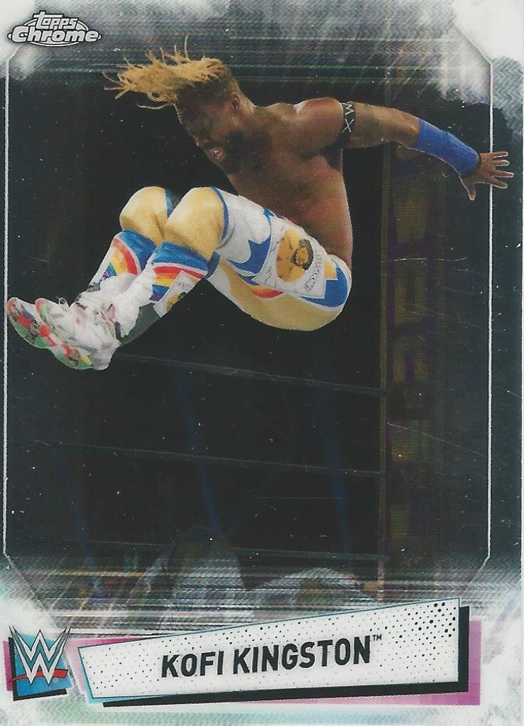 WWE Topps Chrome 2021 Kofi Kingston #25