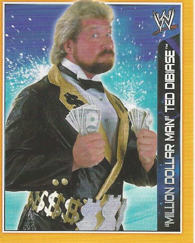 WWE Topps A-Z Sticker Collection 2014 Million Dollar Man Ted Dibiase #77