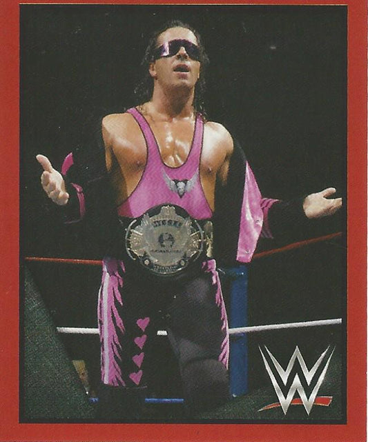 WWE Topps Then Now Forever 2016 Stickers Bret Hart #77