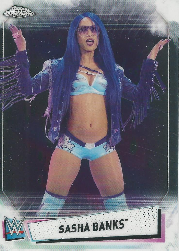 WWE Topps Chrome 2021 Sasha Banks #66