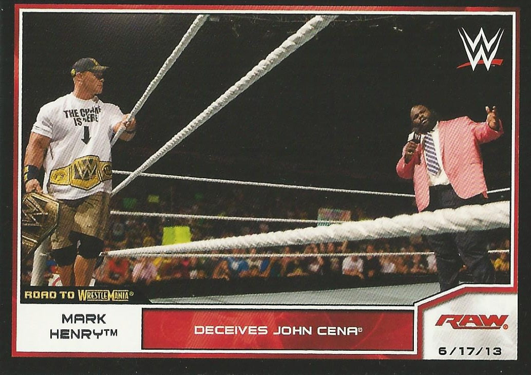 WWE Topps Road to WrestleMania 2014 Mark Henry #18