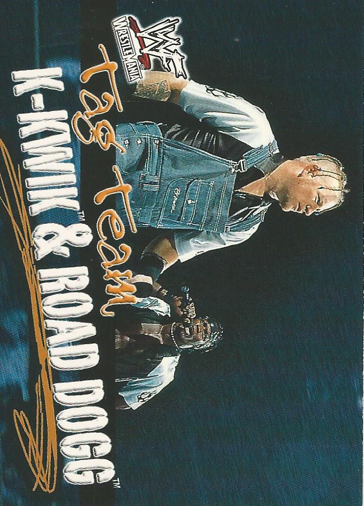 WWF Fleer Wrestlemania 2001 K-Kwik and Roadd Dogg #78