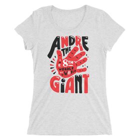 Andre the Giant "8th Wonder Illustrated" Women's Tri-Blend T-Shirt T-Shirt PW Catalog