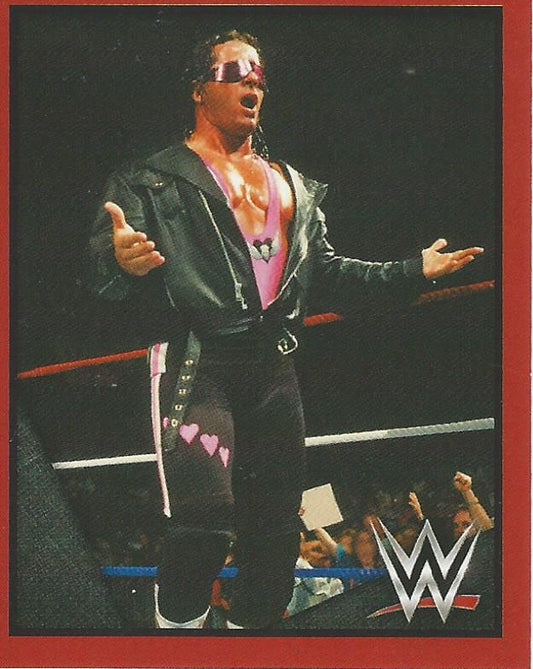 WWE Topps Then Now Forever 2016 Stickers Bret Hart #79