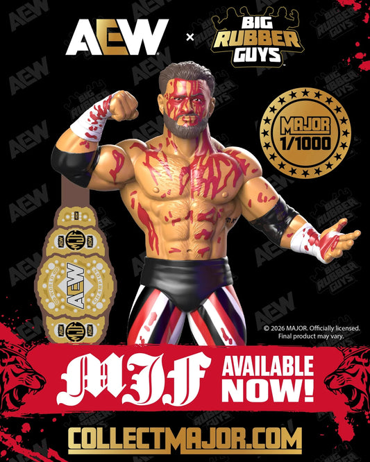 AEW Major Big Rubber Guys MJF Limited 1 of 1000 Bloody