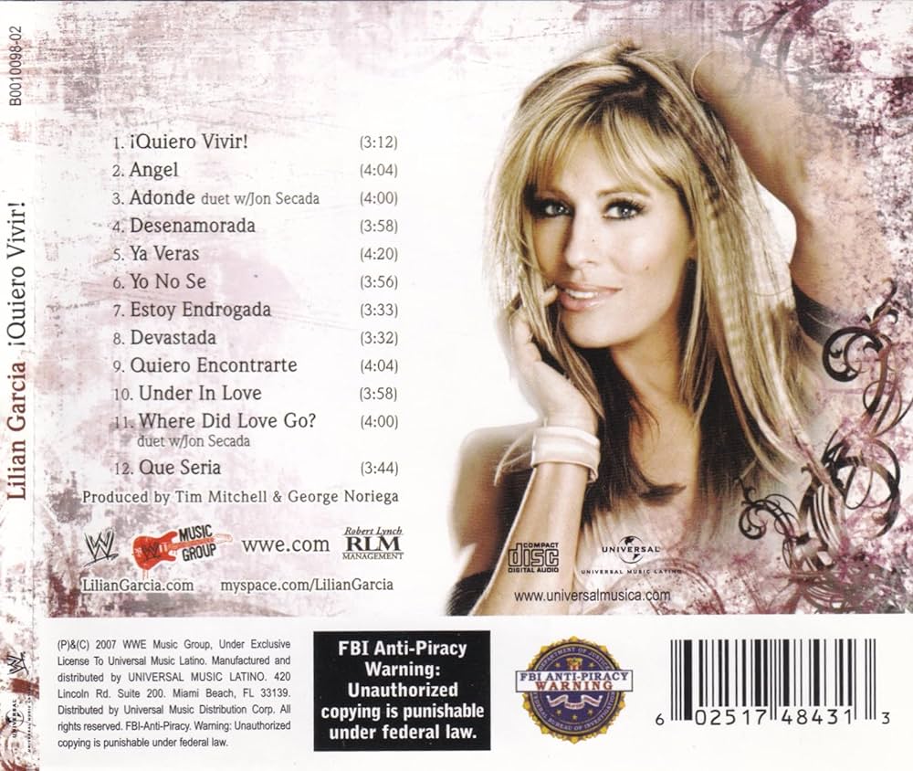 Lilian Garcia – !Quiero Vivir! Music CDs PWcatalog