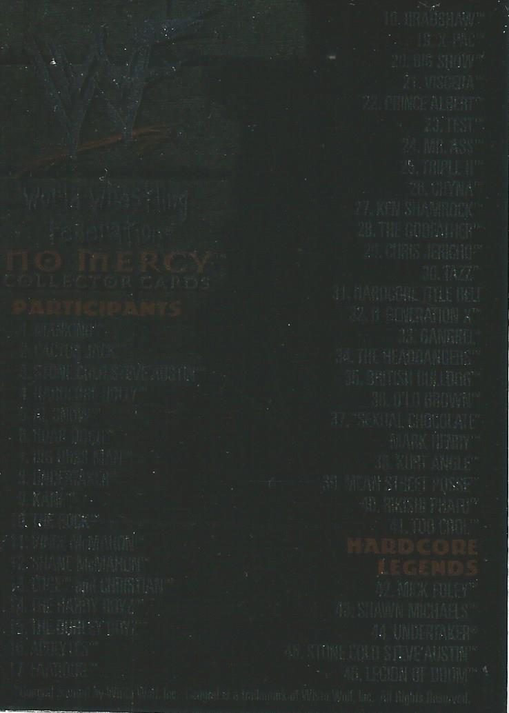 WWF No Mercy 2000 Checklist #81