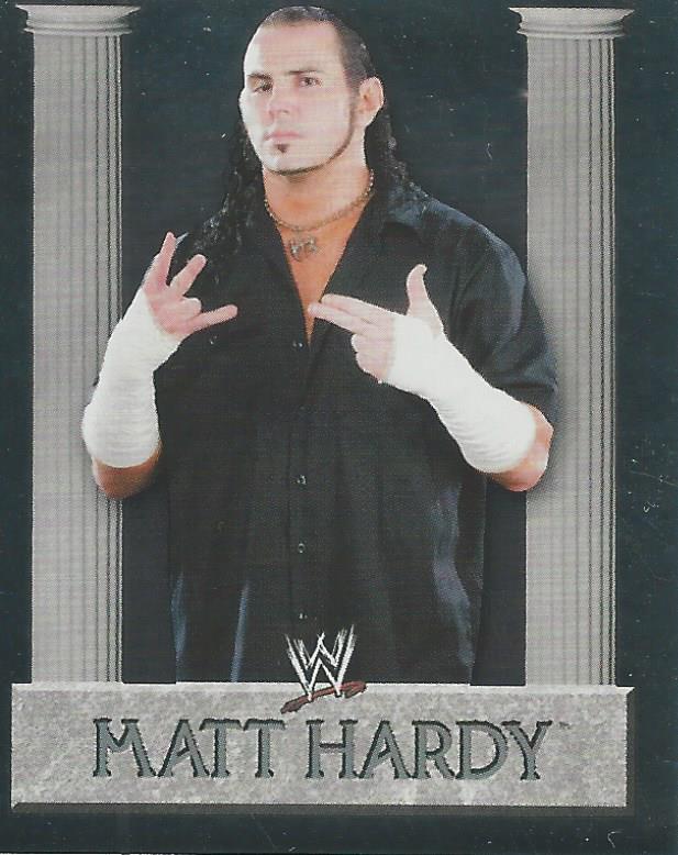 WWE Merlin Heros 2008 Stickers Matt Hardy Foil #81