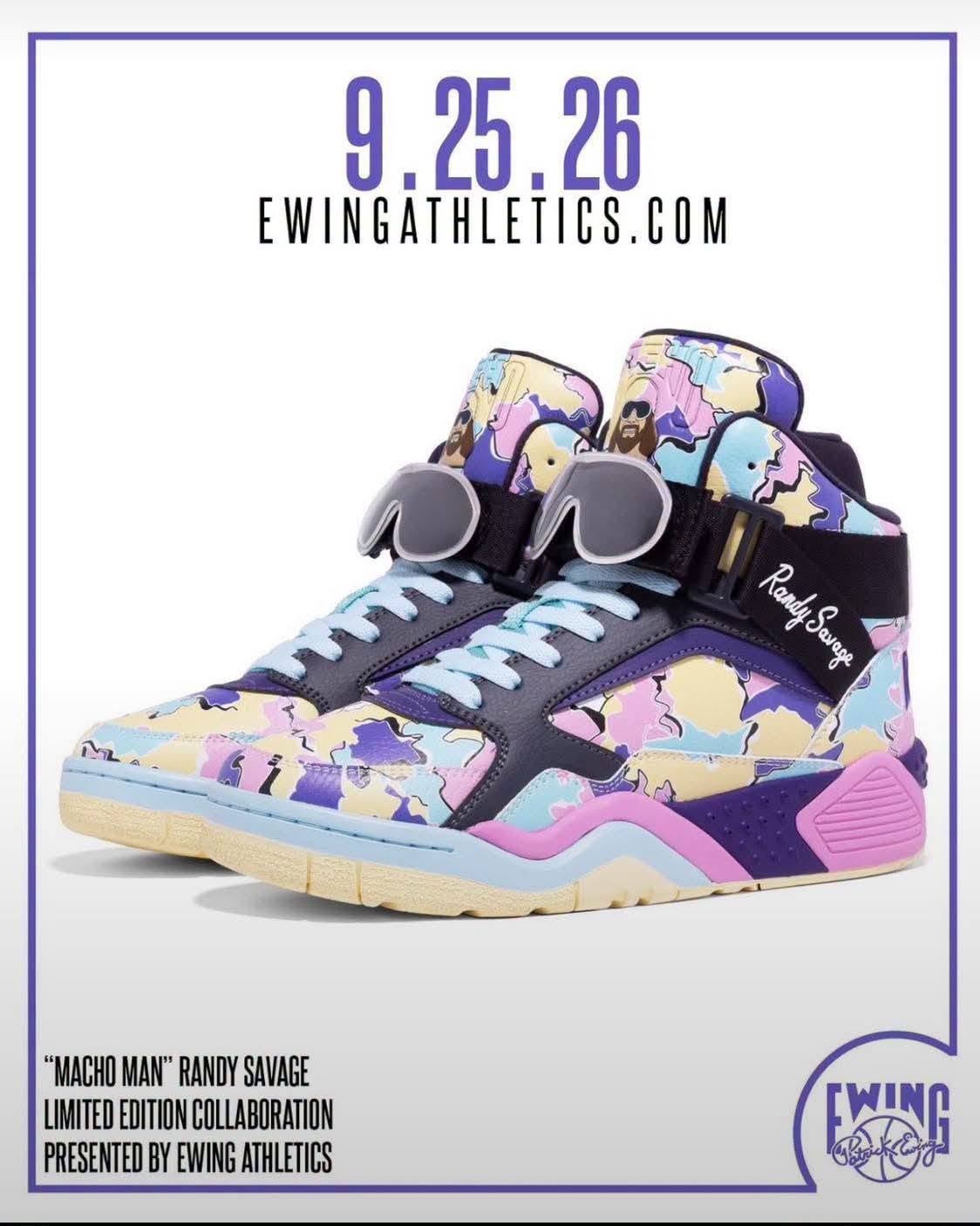 Ewing Athletics Focus x Macho Man Randy Savage Multicolor Sneakers