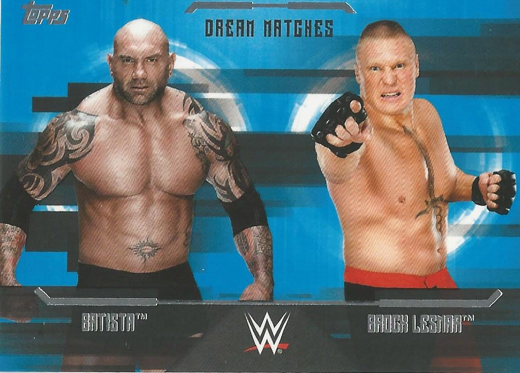 WWE Topps Undisputed 2017 Batista vs. Brock Lesnar D9
