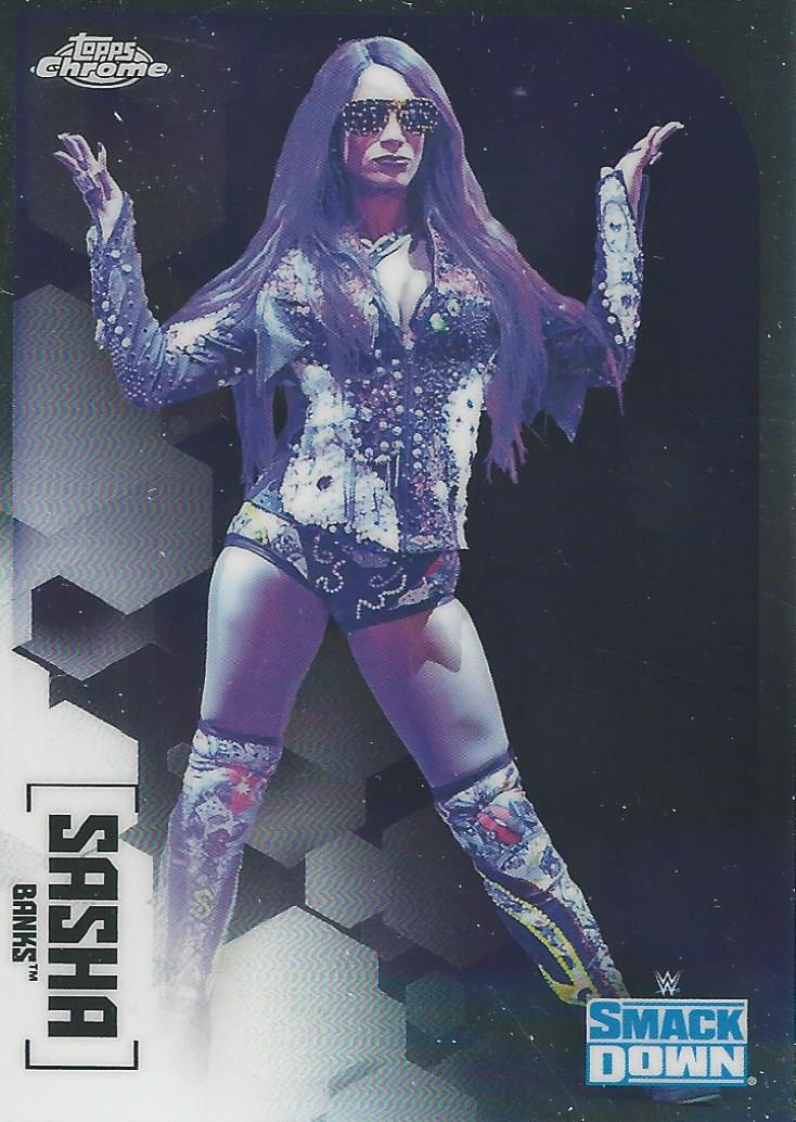 WWE Topps Chrome 2020 Sasha Banks #57