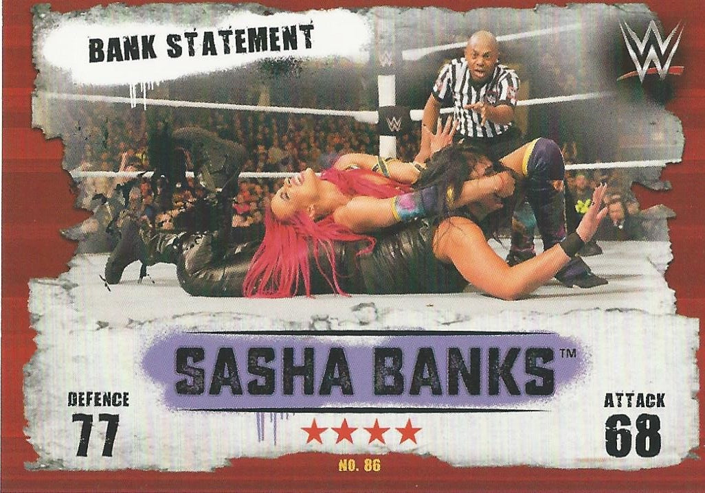 WWE Topps Slam Attax Takeover 2016 Sasha Banks #86